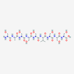 molecular formula C29H51N9O17 B12599800 L-Seryl-L-alanyl-L-seryl-L-seryl-L-seryl-L-valyl-L-seryl-L-seryl-L-serine CAS No. 627882-50-2