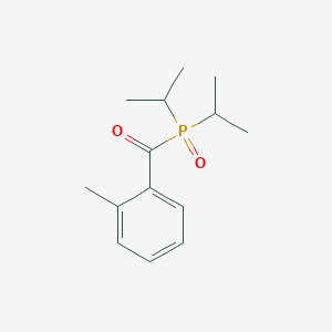 molecular formula C14H21O2P B12599849 Phosphine oxide, (2-methylbenzoyl)bis(1-methylethyl)- CAS No. 648432-58-0