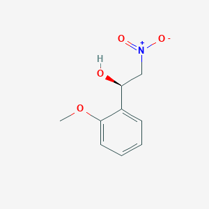 molecular formula C9H11NO4 B12599860 (1R)-1-(2-methoxyphenyl)-2-nitroethanol CAS No. 610758-06-0