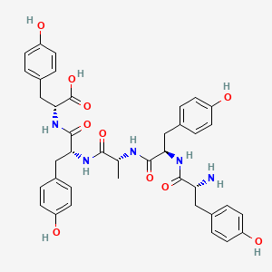 molecular formula C39H43N5O10 B12599912 D-Tyrosyl-D-tyrosyl-D-alanyl-D-tyrosyl-D-tyrosine CAS No. 644997-34-2
