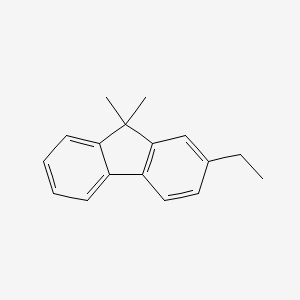 molecular formula C17H18 B12599926 2-Ethyl-9,9-dimethyl-9H-fluorene CAS No. 648908-08-1