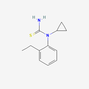 molecular formula C12H16N2S B12600018 N-Cyclopropyl-N-(2-ethylphenyl)thiourea CAS No. 609822-75-5