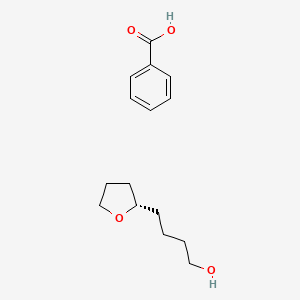 molecular formula C15H22O4 B12600058 Benzoic acid--4-[(2S)-oxolan-2-yl]butan-1-ol (1/1) CAS No. 651057-22-6
