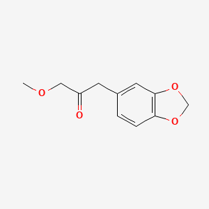 molecular formula C11H12O4 B12600111 1-(2H-1,3-Benzodioxol-5-yl)-3-methoxypropan-2-one CAS No. 648413-89-2