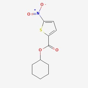 molecular formula C11H13NO4S B12600123 Cyclohexyl 5-nitrothiophene-2-carboxylate CAS No. 891845-32-2