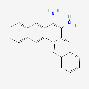 molecular formula C22H16N2 B12600125 Pentaphene-6,7-diamine CAS No. 646060-01-7