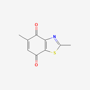 molecular formula C9H7NO2S B12600128 4,7-Benzothiazoledione, 2,5-dimethyl- CAS No. 650635-68-0