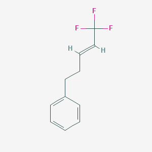 molecular formula C11H11F3 B12600137 [(3E)-5,5,5-Trifluoro-3-penten-1-yl]benzene 