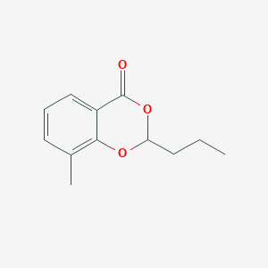 molecular formula C12H14O3 B12600185 8-Methyl-2-propyl-2H,4H-1,3-benzodioxin-4-one CAS No. 876891-29-1