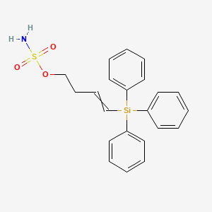 molecular formula C22H23NO3SSi B12600189 4-(Triphenylsilyl)but-3-en-1-yl sulfamate CAS No. 917615-84-0