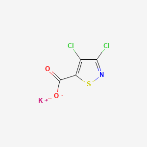 molecular formula C4Cl2KNO2S B1260019 Potassium 3,4-dichloro-5-isothiazolecarboxylate CAS No. 67403-00-3