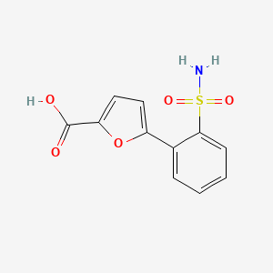 molecular formula C11H9NO5S B12600211 5-(2-Aminosulfonylphenyl)furan-2-carboxylic acid CAS No. 872052-84-1