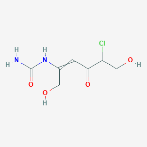 molecular formula C7H11ClN2O4 B12600220 N-(5-Chloro-1,6-dihydroxy-4-oxohex-2-en-2-yl)urea CAS No. 629649-08-7