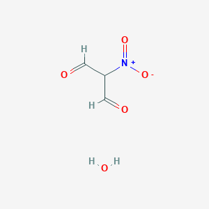 molecular formula C3H5NO5 B12600239 Nitro malonaldehyde monohydrate CAS No. 879369-38-7