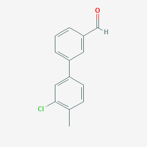 molecular formula C14H11ClO B12600245 3-(3-Chloro-4-methylphenyl)benzaldehyde CAS No. 885963-22-4