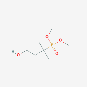 molecular formula C8H19O4P B12600247 Dimethyl (4-hydroxy-2-methylpentan-2-yl)phosphonate CAS No. 872627-20-8
