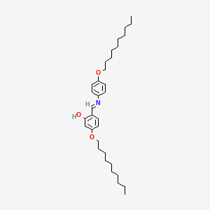 molecular formula C33H51NO3 B12600266 3-(Decyloxy)-6-{[4-(decyloxy)anilino]methylidene}cyclohexa-2,4-dien-1-one CAS No. 643755-19-5