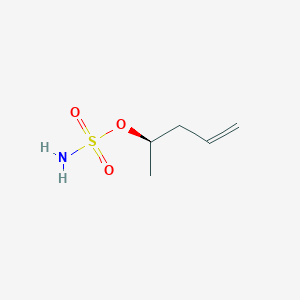 molecular formula C5H11NO3S B12600281 (2R)-Pent-4-en-2-yl sulfamate CAS No. 648918-71-2