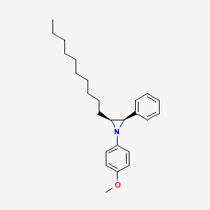 molecular formula C25H35NO B12600322 (2S,3R)-2-decyl-1-(4-methoxyphenyl)-3-phenylaziridine CAS No. 648908-37-6