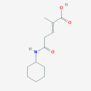 molecular formula C12H19NO3 B12600363 5-(Cyclohexylamino)-2-methyl-5-oxopent-2-enoic acid CAS No. 917614-34-7