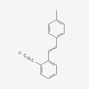 molecular formula C17H14 B12600373 1-Ethynyl-2-[2-(4-methylphenyl)ethenyl]benzene CAS No. 648933-54-4