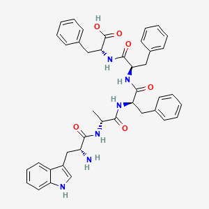 molecular formula C41H44N6O6 B12600387 D-Tryptophyl-D-alanyl-D-phenylalanyl-D-phenylalanyl-D-phenylalanine CAS No. 644997-21-7