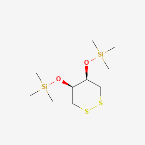 molecular formula C10H24O2S2Si2 B1260039 cis-4,5-Bis(trimethylsiloxy)-1,2-dithiane 