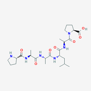 molecular formula C25H42N6O7 B12600394 L-Proline, L-prolyl-L-alanyl-L-alanyl-L-leucyl-L-alanyl- CAS No. 646030-78-6