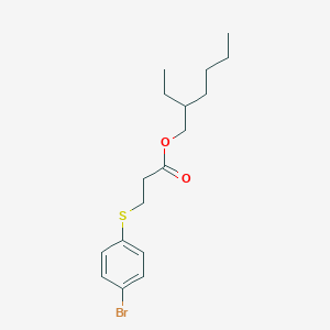 molecular formula C17H25BrO2S B12600408 Propanoic acid, 3-[(4-bromophenyl)thio]-, 2-ethylhexyl ester CAS No. 881664-08-0