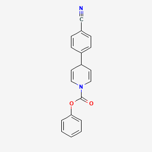 molecular formula C19H14N2O2 B12600419 Phenyl 4-(4-cyanophenyl)pyridine-1(4H)-carboxylate CAS No. 651053-66-6