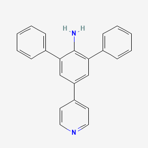 molecular formula C23H18N2 B12600450 2,6-diphenyl-4-pyridin-4-ylaniline CAS No. 647835-35-6