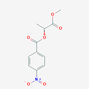 molecular formula C11H11NO6 B12600504 (R)-2-(4-Nitrobenzoyloxy)propanoic acid methyl ester CAS No. 916320-84-8