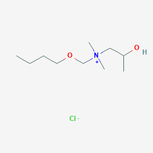 molecular formula C10H24ClNO2 B12600512 N-(Butoxymethyl)-2-hydroxy-N,N-dimethylpropan-1-aminium chloride CAS No. 646069-34-3