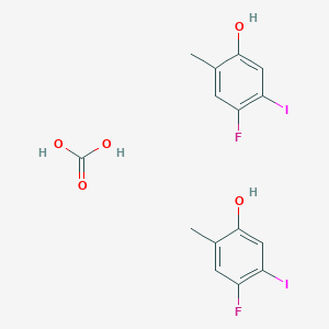 molecular formula C15H14F2I2O5 B12600527 Carbonic acid--4-fluoro-5-iodo-2-methylphenol (1/2) CAS No. 900175-52-2