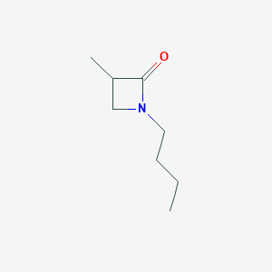 molecular formula C8H15NO B12600533 1-Butyl-3-methylazetidin-2-one CAS No. 883899-12-5