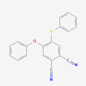 molecular formula C20H12N2OS B12600551 1,2-Benzenedicarbonitrile, 4-phenoxy-5-(phenylthio)- CAS No. 620175-23-7