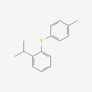 molecular formula C16H18S B12600616 1-[(4-Methylphenyl)sulfanyl]-2-(propan-2-yl)benzene CAS No. 880640-87-9