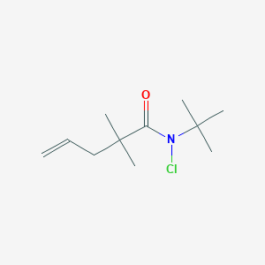 molecular formula C11H20ClNO B12600662 4-Pentenamide, N-chloro-N-(1,1-dimethylethyl)-2,2-dimethyl- CAS No. 647027-79-0