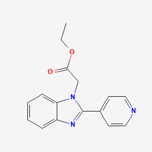 molecular formula C16H15N3O2 B12600676 Ethyl [2-(pyridin-4-yl)-1H-benzimidazol-1-yl]acetate CAS No. 872604-79-0