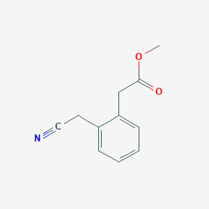 molecular formula C11H11NO2 B12600679 Methyl [2-(cyanomethyl)phenyl]acetate CAS No. 643021-02-7