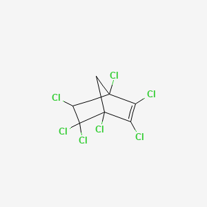 molecular formula C7H3Cl7 B1260069 1,2,3,4,5,5,6-Heptachlorobicyclo[2.2.1]hept-2-ene 