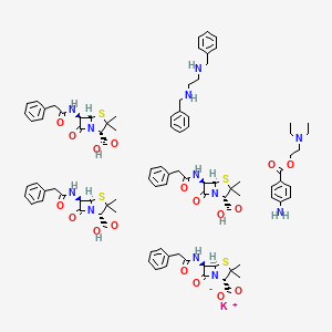 molecular formula C93H111KN12O18S4 B1260072 Bicillin-3 CAS No. 8067-92-3