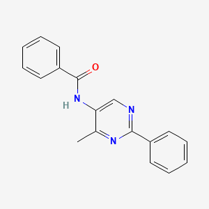 molecular formula C18H15N3O B12600721 N-(4-Methyl-2-phenylpyrimidin-5-yl)benzamide CAS No. 649746-01-0