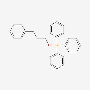 molecular formula C27H26OSi B12600725 Triphenyl(3-phenylpropoxy)silane CAS No. 634197-79-8