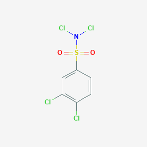molecular formula C6H3Cl4NO2S B12600736 N,N,3,4-Tetrachlorobenzene-1-sulfonamide CAS No. 610770-40-6