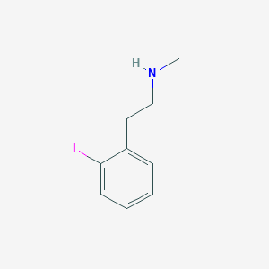 molecular formula C9H12IN B12600752 Benzeneethanamine, 2-iodo-N-methyl- CAS No. 881538-16-5