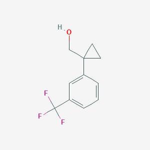 molecular formula C11H11F3O B12600832 (1-(3-(Trifluoromethyl)phenyl)cyclopropyl)methanol 