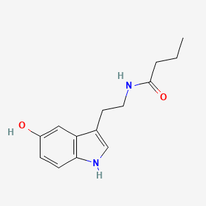 N-[2-(5-hydroxy-1H-indol-3-yl)ethyl]butanamide