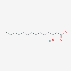 molecular formula C14H27O3- B1260086 3-Hydroxytetradecanoate 
