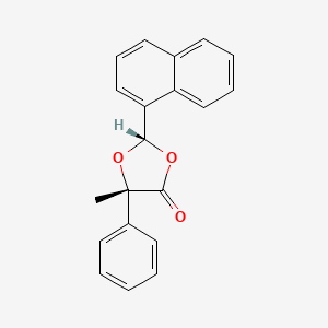molecular formula C20H16O3 B12600871 (2S,5S)-5-Methyl-2-(naphthalen-1-yl)-5-phenyl-1,3-dioxolan-4-one CAS No. 887304-84-9